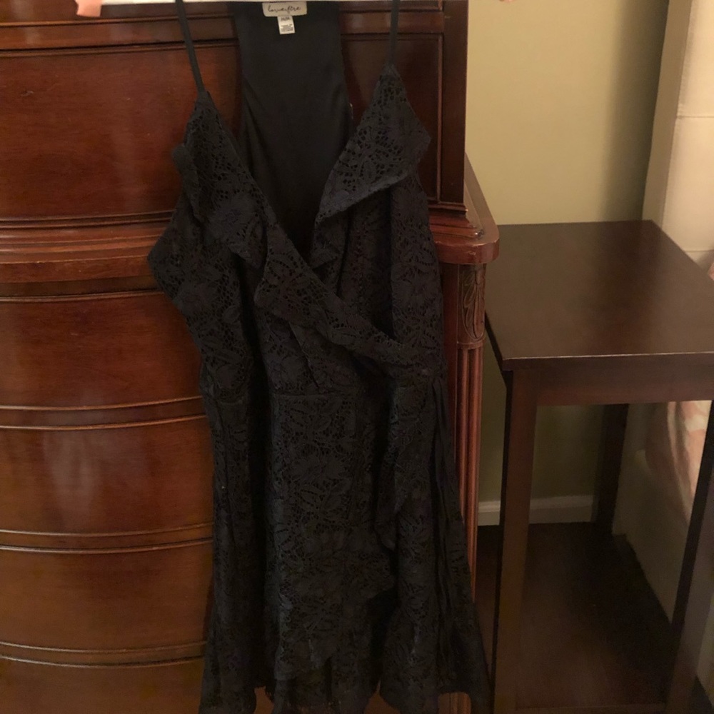 Black lace dress!